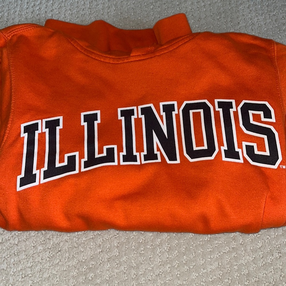 University of Illinois orange sweatshirt